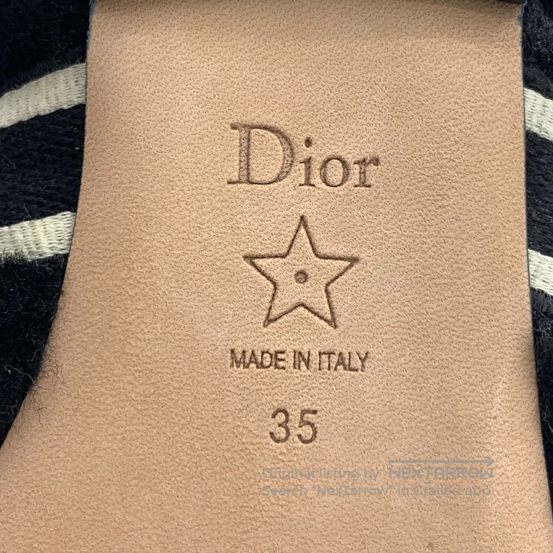 Dior Dior Black Wool Leather Casual Flat Furry Slippers| Size US 4.5 / IT 34.5 - 6 Thumbnail