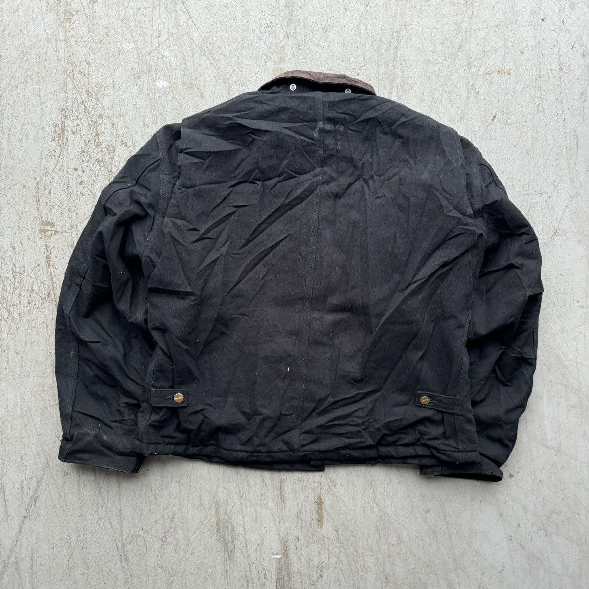 Carhartt × Vintage Vintage Carhartt J164 Black Distressed Jacket Workwear Sz L Size US L / EU 52-54 / 3 - 3 Thumbnail