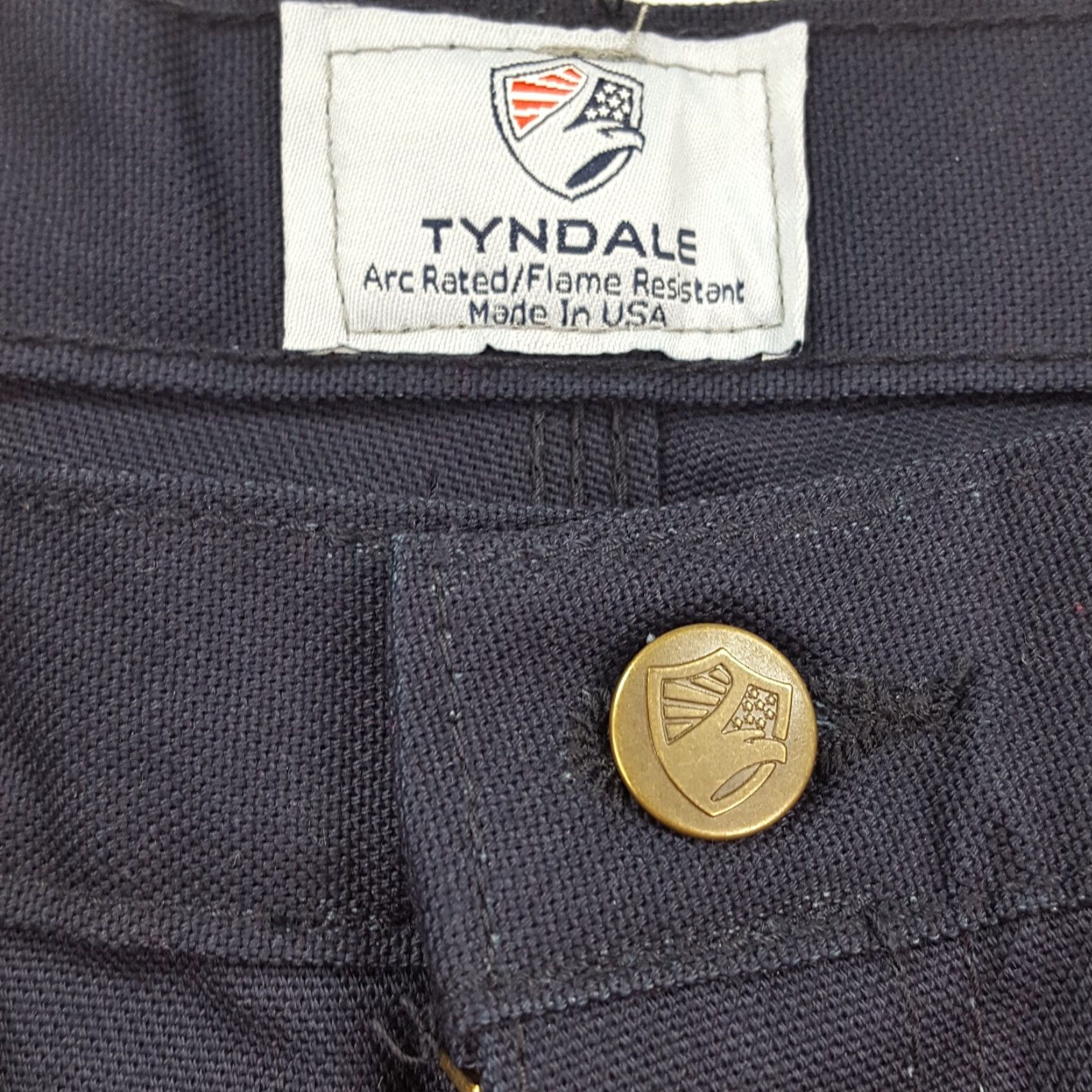 Vintage Tyndale Arc Rated Flame Resistant Mens Pants 42x32 Straight Leg Jeans Workwear Blue 2112 Size US 42 / EU 58 - 6 Thumbnail