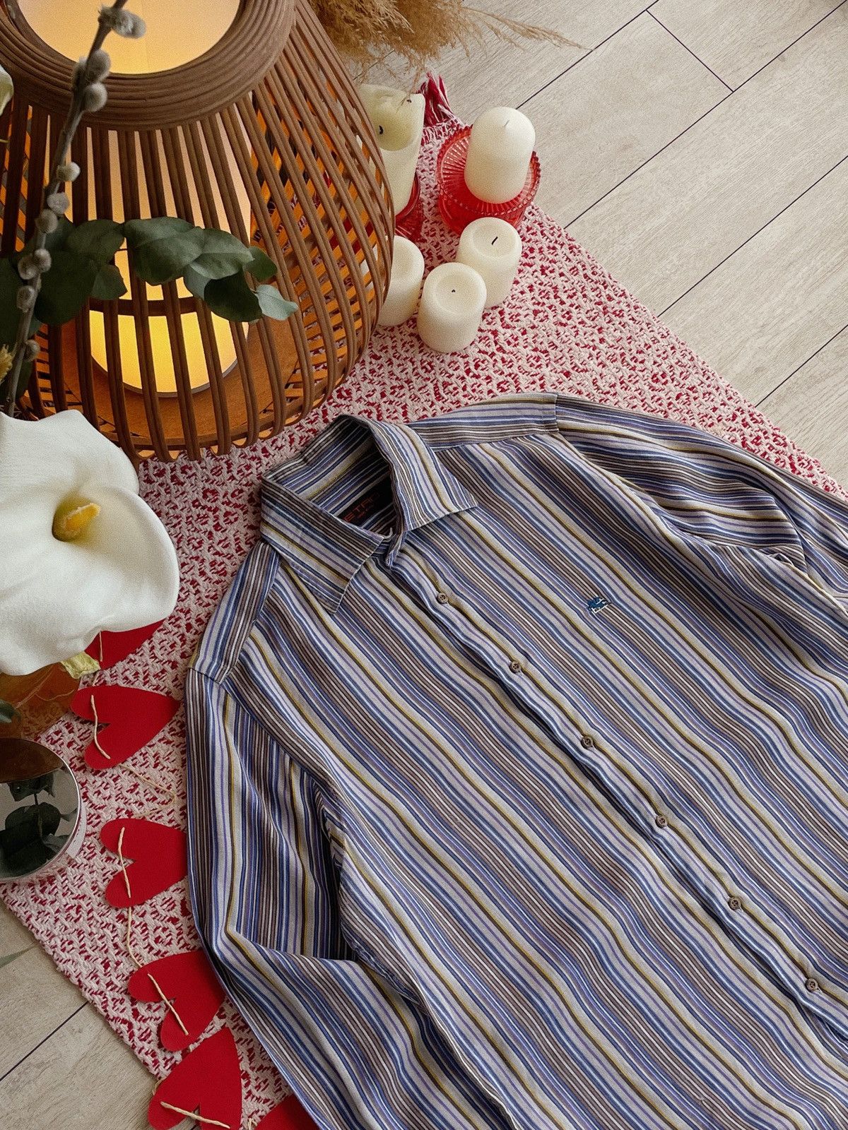 Etro Etro Milano Linen Striped Shirt Size US L / EU 52-54 / 3 - 3 Thumbnail