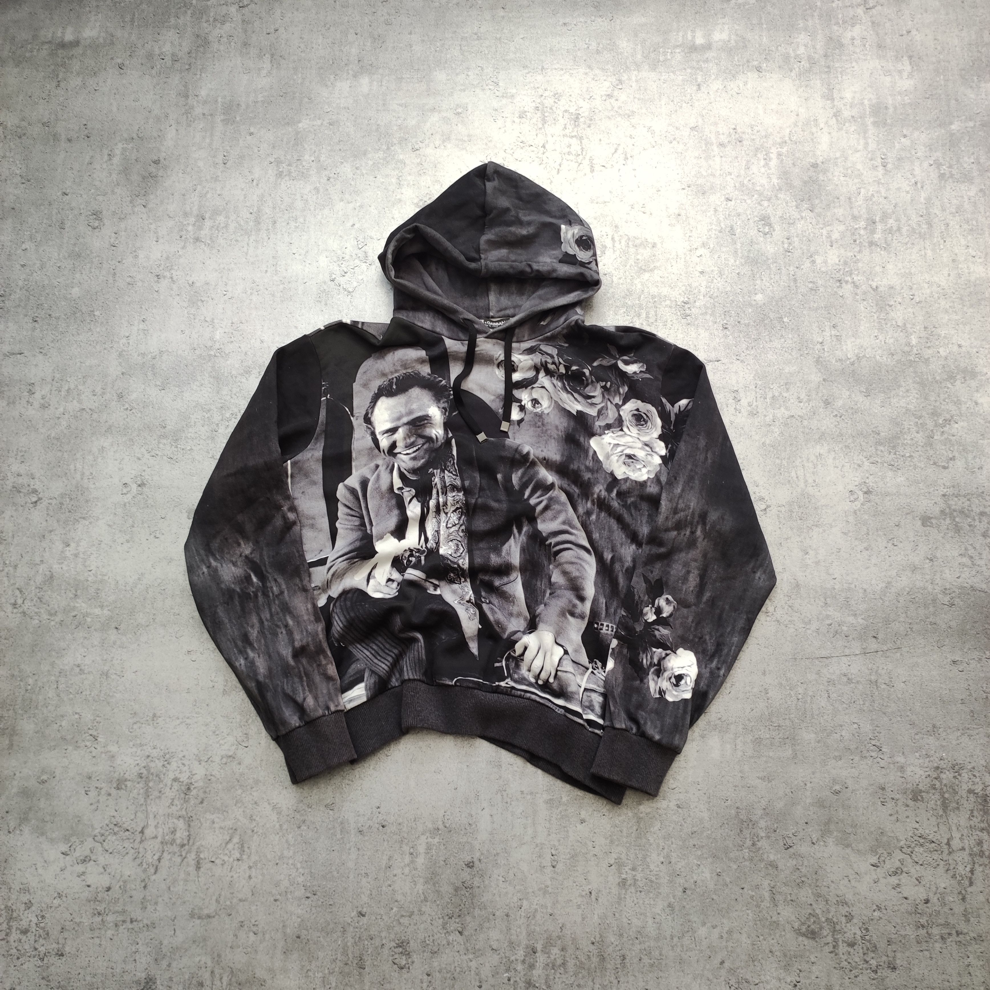 Dolce & Gabbana RARE Dolce & Gabbana Marlon Brando Roses Gun Print Hoodie Size US L / EU 52-54 / 3 - 1 Thumbnail
