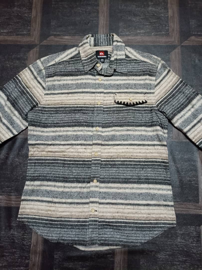 Flannel × Quiksilver Vintage Quiksilver Flannel Jacket Style Size M / US 6-8 / IT 42-44 - 3 Thumbnail