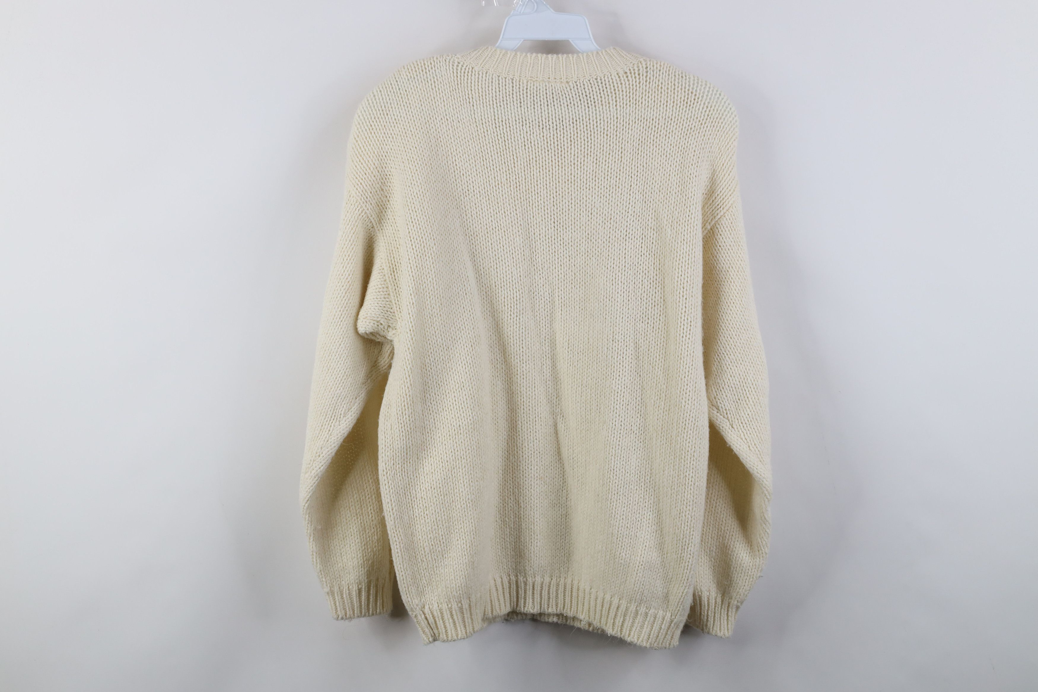 Vintage Vintage 70s Streetwear Chunky Cable Knit Fisherman Sweater Size M / US 6-8 / IT 42-44 - 10 Thumbnail