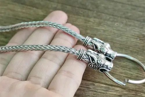 Jewelry × Vintage Retro Wolf Head Chain Necklace Size ONE SIZE - 4 Thumbnail