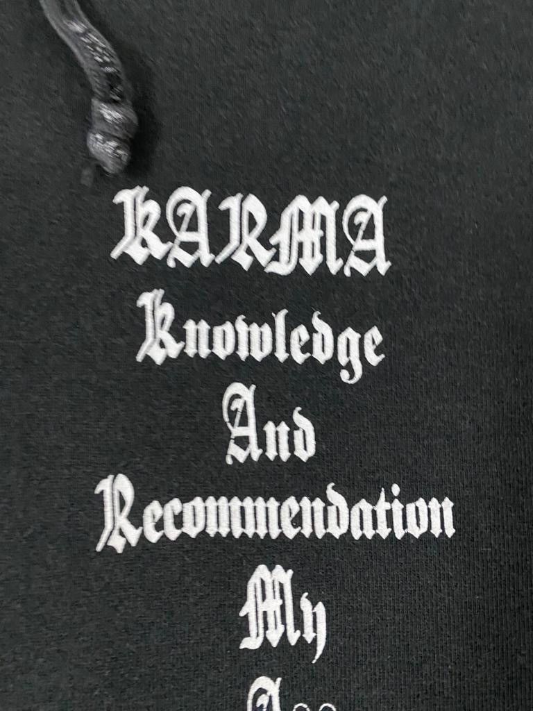 If Six Was Nine Karma japanese streetwear hoodie inspired by chrome hearts Size US L / EU 52-54 / 3 - 6 Thumbnail