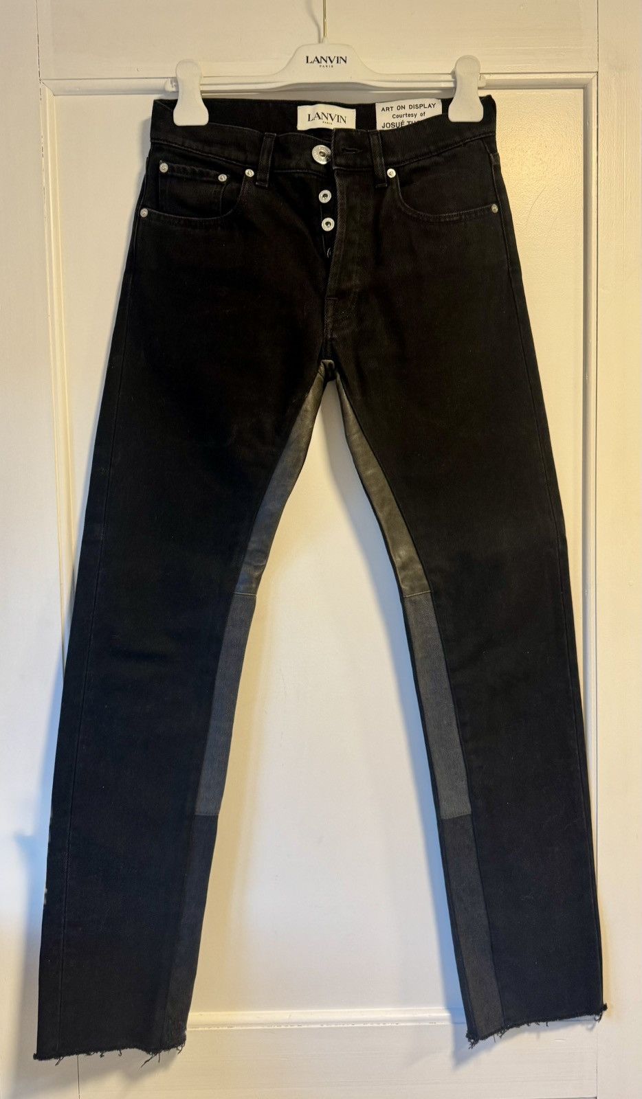 Gallery Dept. × Lanvin Lanvin X Gallery Dept. black straight jeans Size US 29 - 1 Thumbnail
