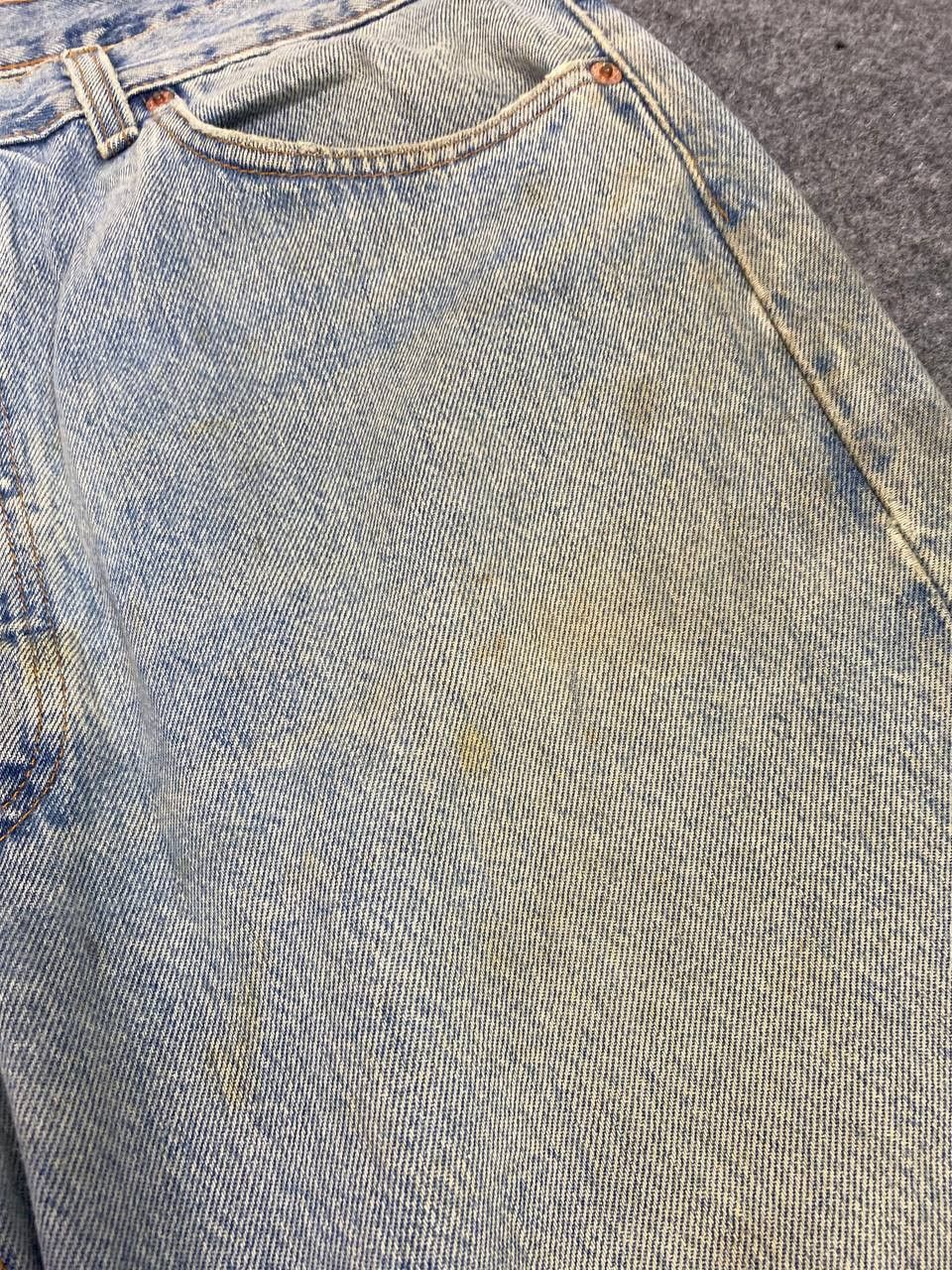 Levi's vintage levis 501 slightly distressed denim nice design Size US 36 / EU 52 - 12 Thumbnail