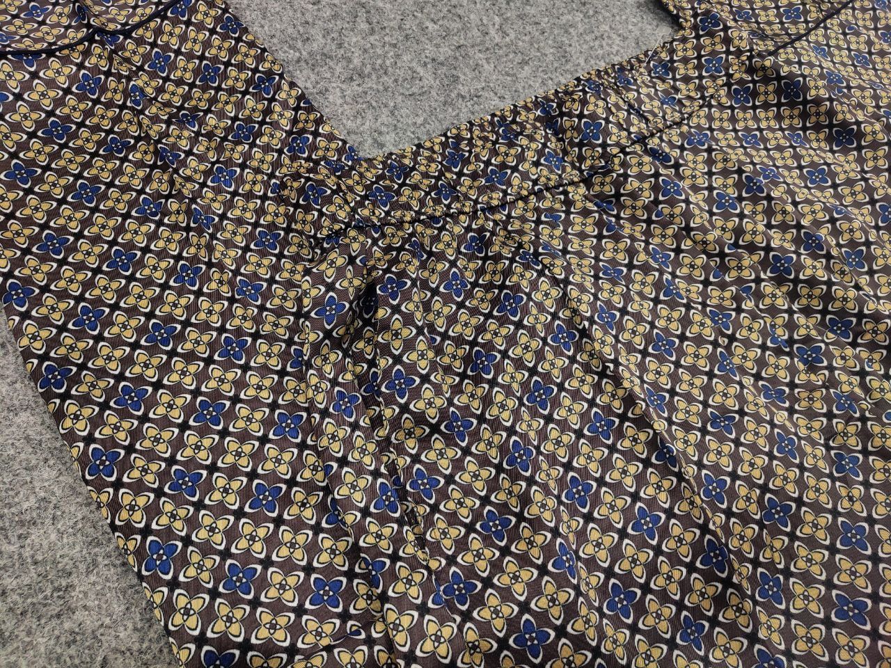 Sandro Sandro Dany Trouser Pants in Floral Print Dark Brown Tan Size 34" / US 12 / IT 48 - 12 Thumbnail