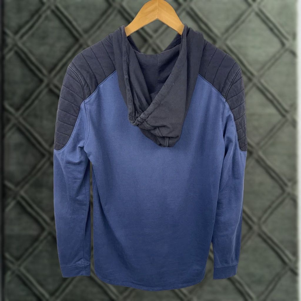 H&M BALMAIN x H&M Blue Hoodie Sweatshirt Logo Pullover Sz M Regular Men Hooded RARE Size US M / EU 48-50 / 2 - 1 Thumbnail