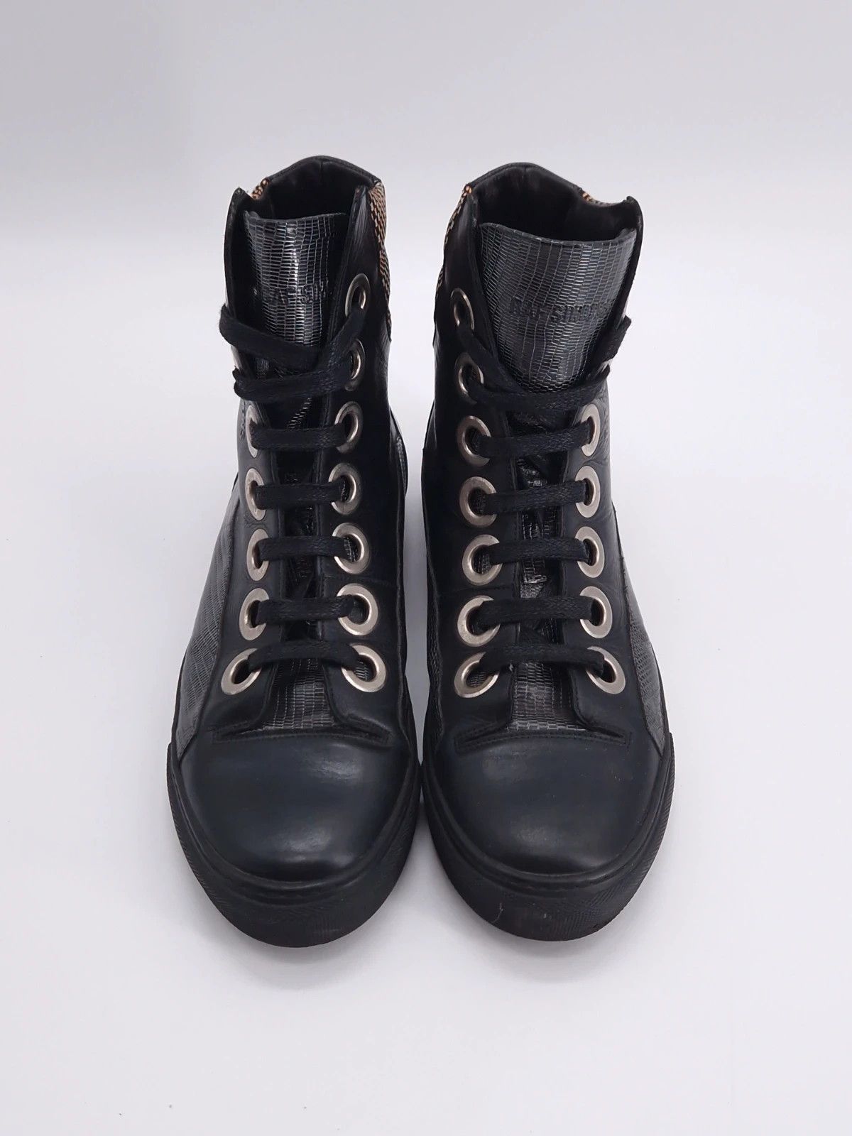 Raf Simons Raf Simons Archival Hi Top Leather Sneaker Size US 10 / EU 43 - 2 Thumbnail