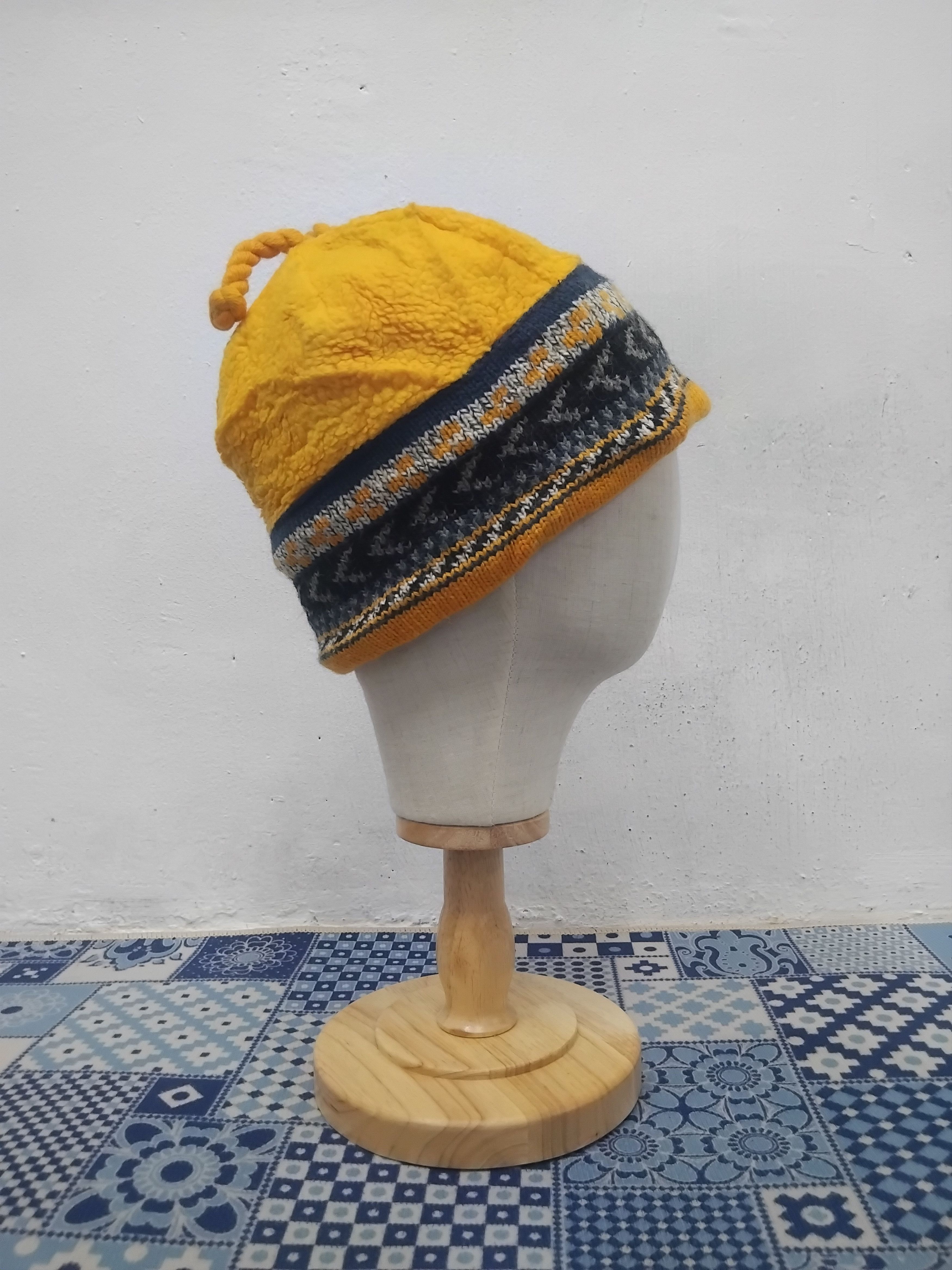 Japanese Brand 💥Verbier yellow colour Beanie Size ONE SIZE - 6 Thumbnail