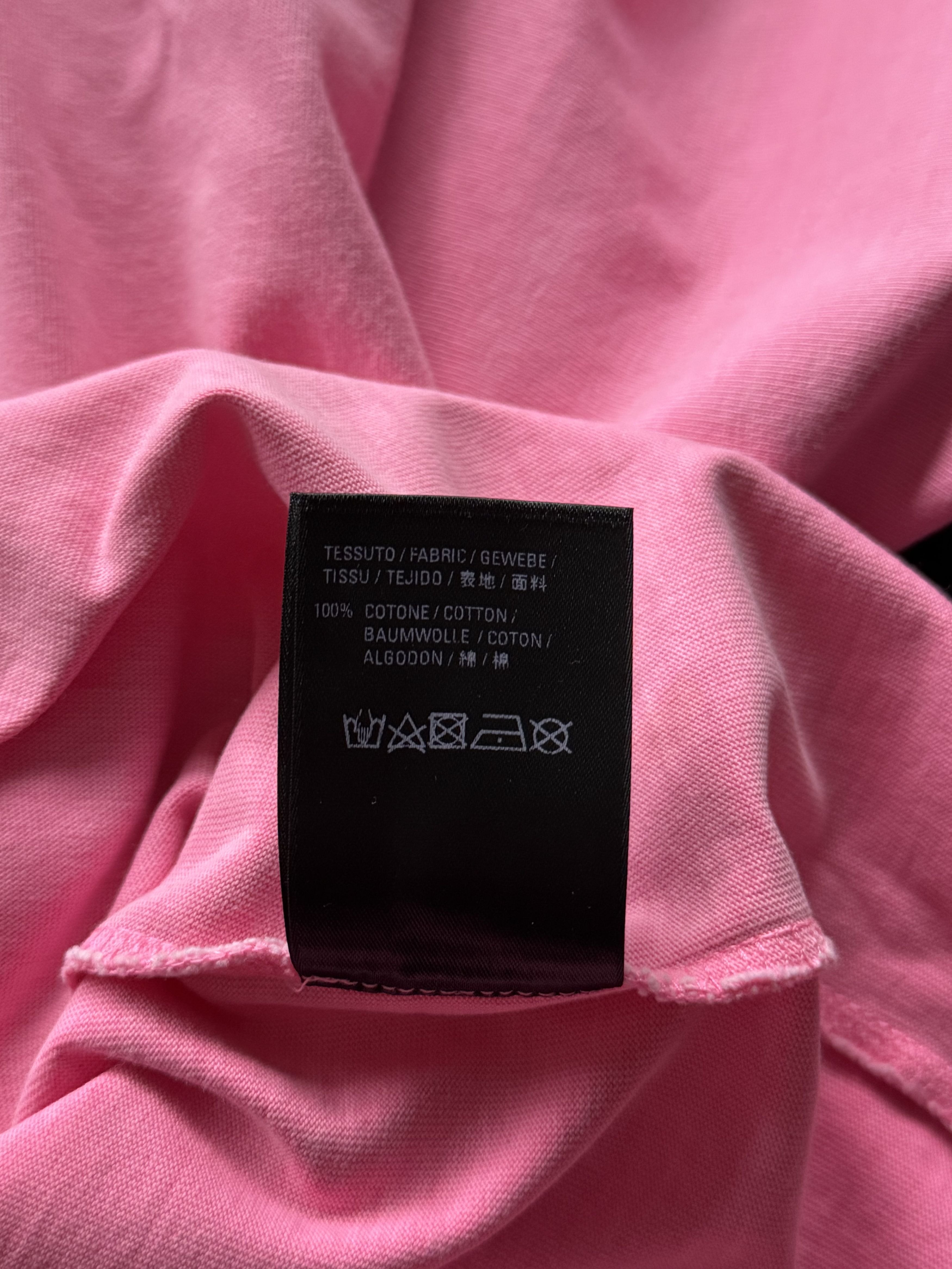 Balenciaga Campaign Logo Tee Pink Size US S / EU 44-46 / 1 - 14 Thumbnail