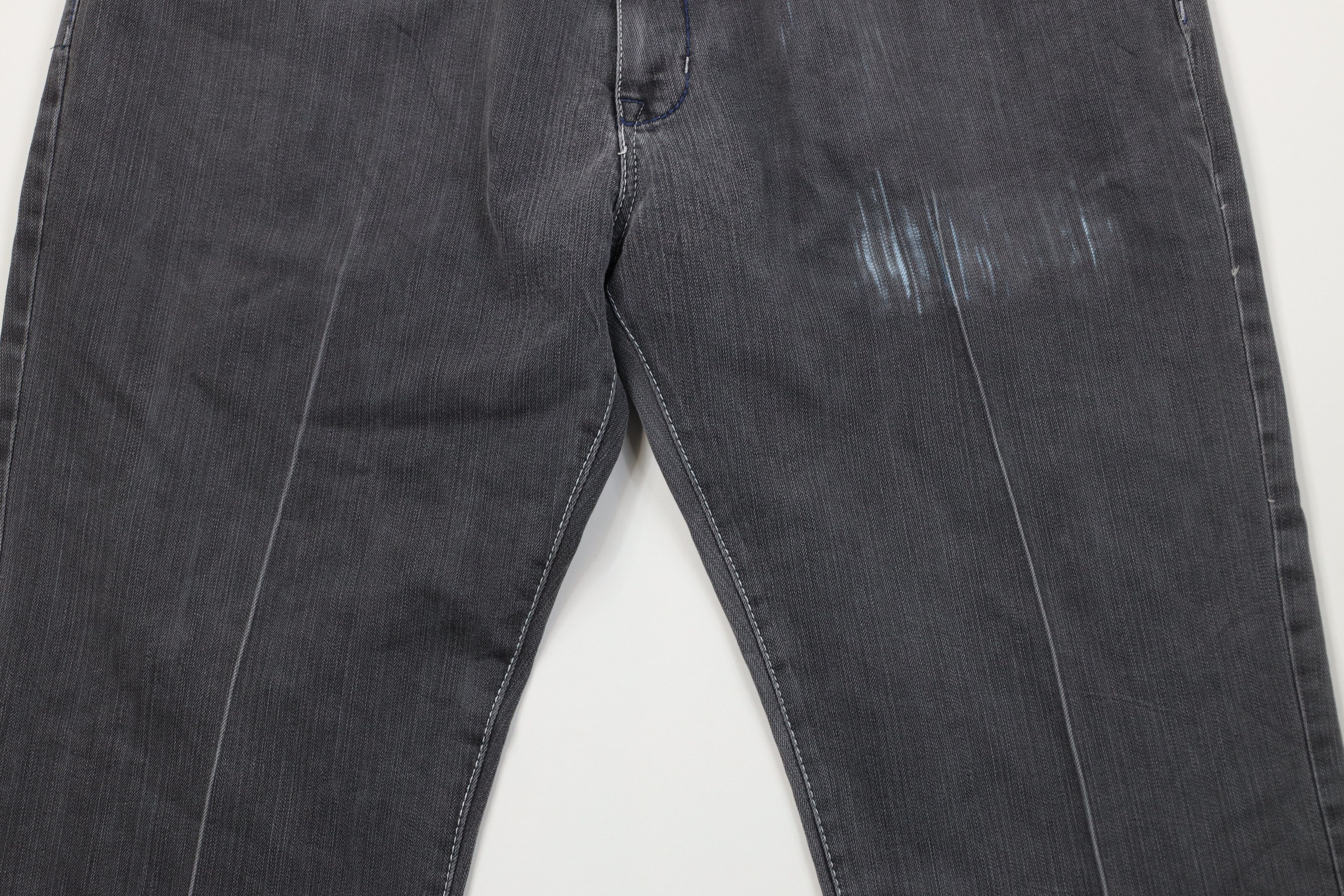 Vintage Vintage 90s Y2K Streetwear Wide Leg Denim Jeans Plaid Gray Size US 40 / EU 56 - 3 Thumbnail