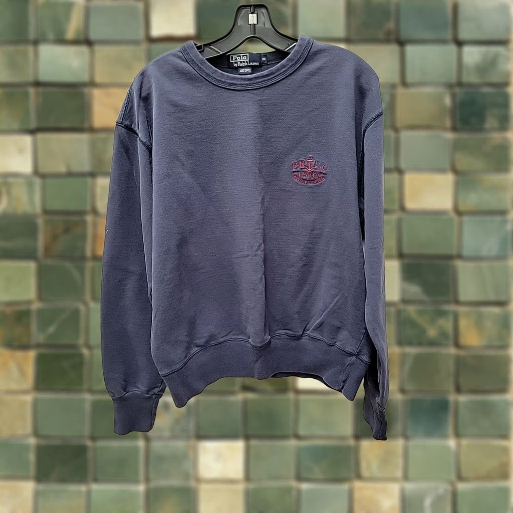 Polo Ralph Lauren VINTAGE Polo Ralph Lauren Sweatshirt Crewneck Anchor Logo Sz M Embroidered Polo Ralph Lauren Men Blue Pullover Sweatshirt Embroidered Logo 90s Size US M / EU 48-50 / 2 - 1 Thumbnail