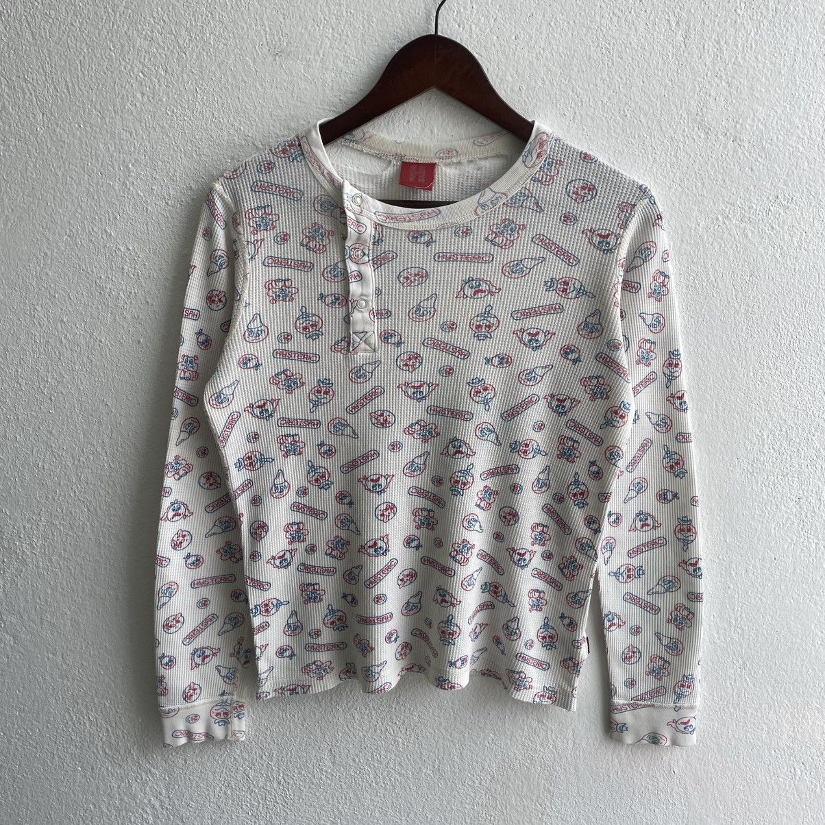 Hysteric Glamour Vintage Distress Hysteric Glamour Waffle Longsleeve Shirts Size S / US 4 / IT 40 - 2 Thumbnail