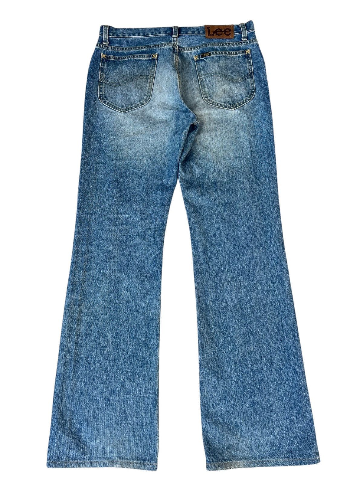 Lee × Vintage VTG 2000s Lee Riders Sanforized Dirty Mud Denim Flare Jeans Size US 32 / EU 48 - 14 Thumbnail