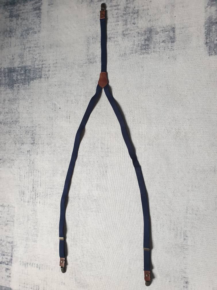 Japanese Brand 💥Unnamed blue navy harajuku suspender Size ONE SIZE - 3 Thumbnail