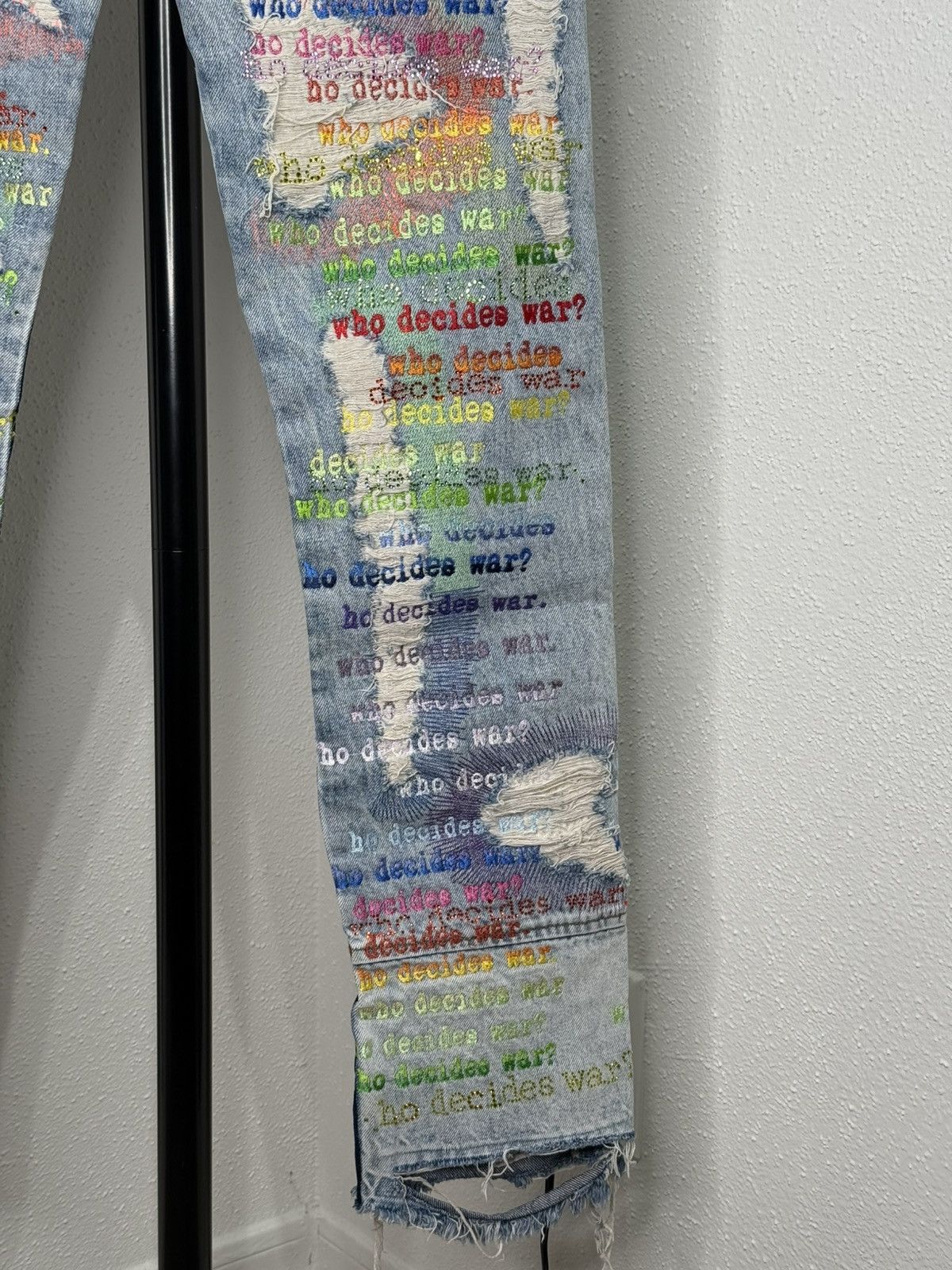 Who Decides War Who Decides War ROYGBIV Scripture Jeans Size US 30 / EU 46 - 10 Thumbnail
