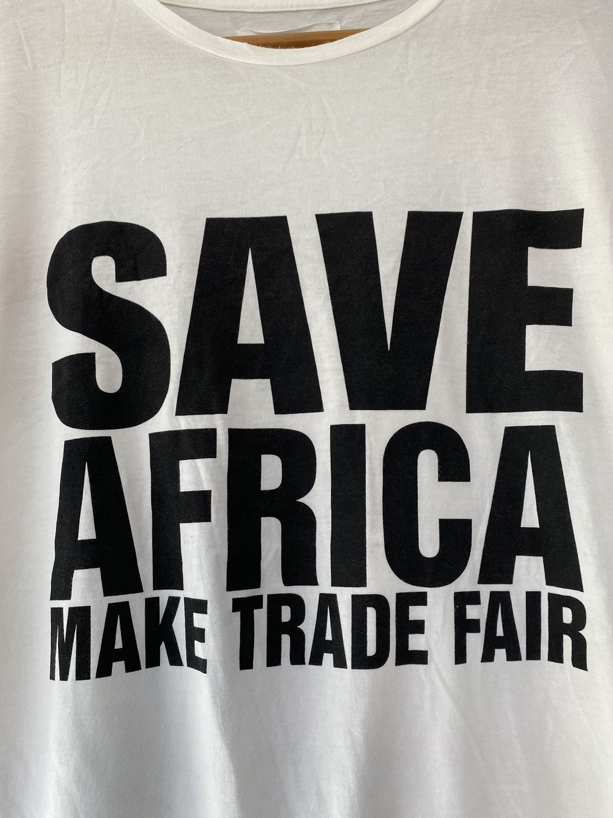 Katharine Hamnett London 1990s Save Africa Poem tee Size US M / EU 48-50 / 2 - 4 Thumbnail