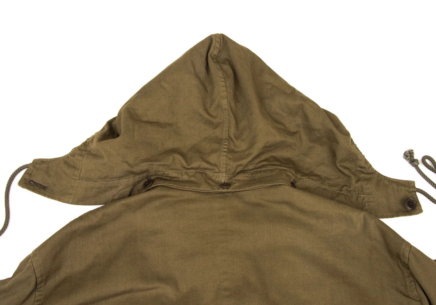 Yohji Yamamoto Yohji Yamamoto Hooded Coat in Khaki Size US M / EU 48-50 / 2 - 15 Thumbnail