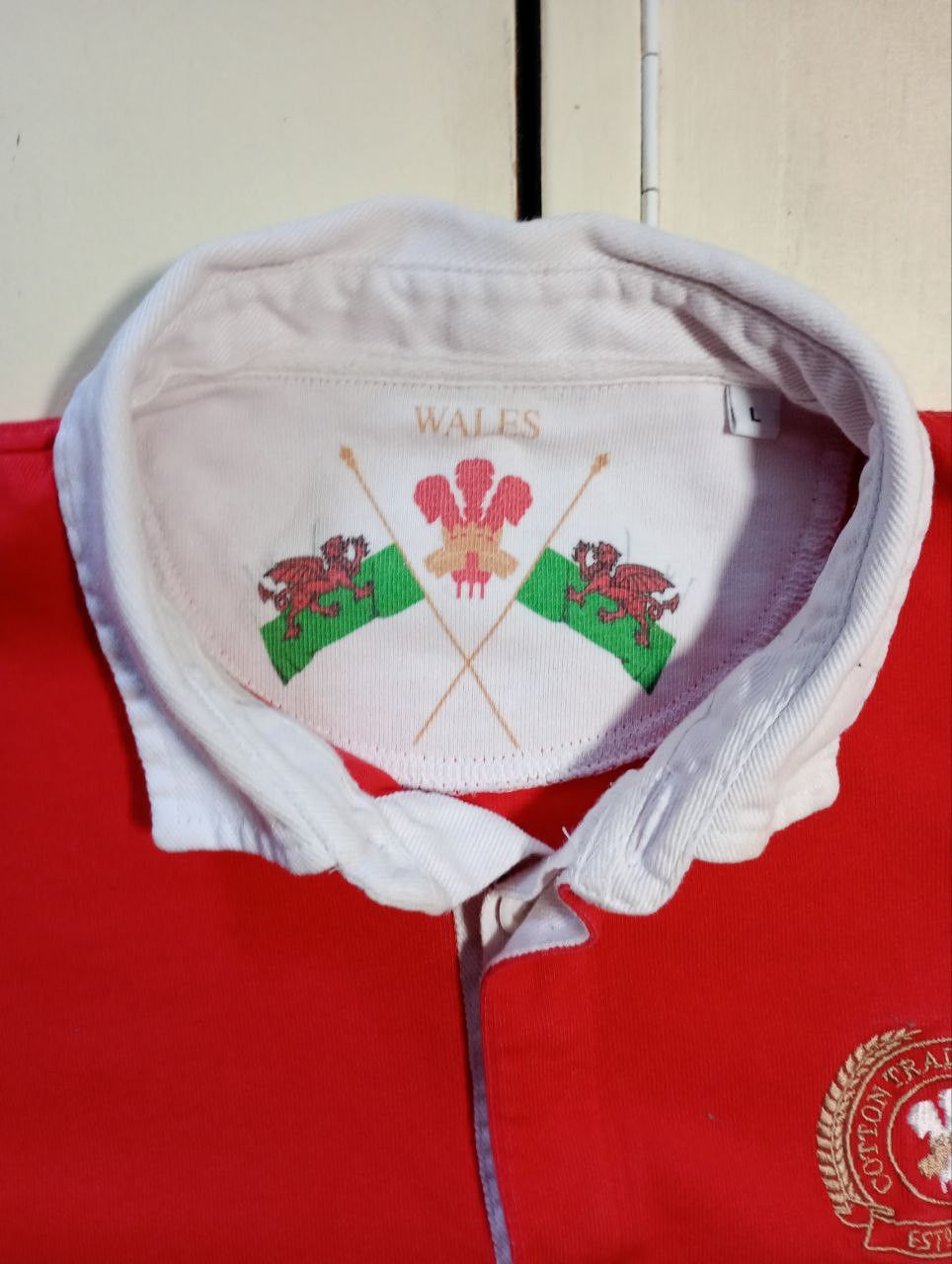 Cotton Traders × Vintage Cotton Traders Wales Rugby Shirt Vintage Size US L / EU 52-54 / 3 - 6 Thumbnail