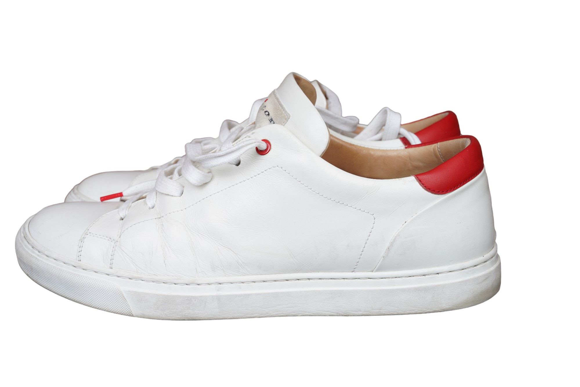 Kiton Kiton sneaker leather white 44 UK Size US 11 / EU 44 - 3 Thumbnail