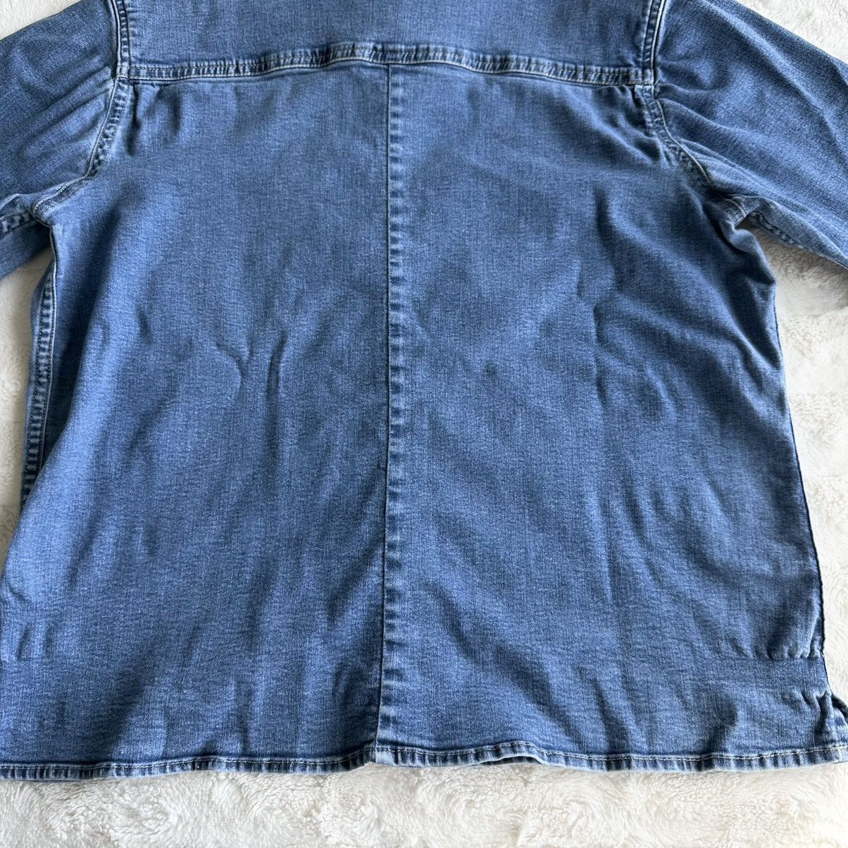 St. Johns Bay Vintage St Johns Bay Denim Shirt Womens M Blue 3/4 Sleeves Size M / US 6-8 / IT 42-44 - 7 Thumbnail