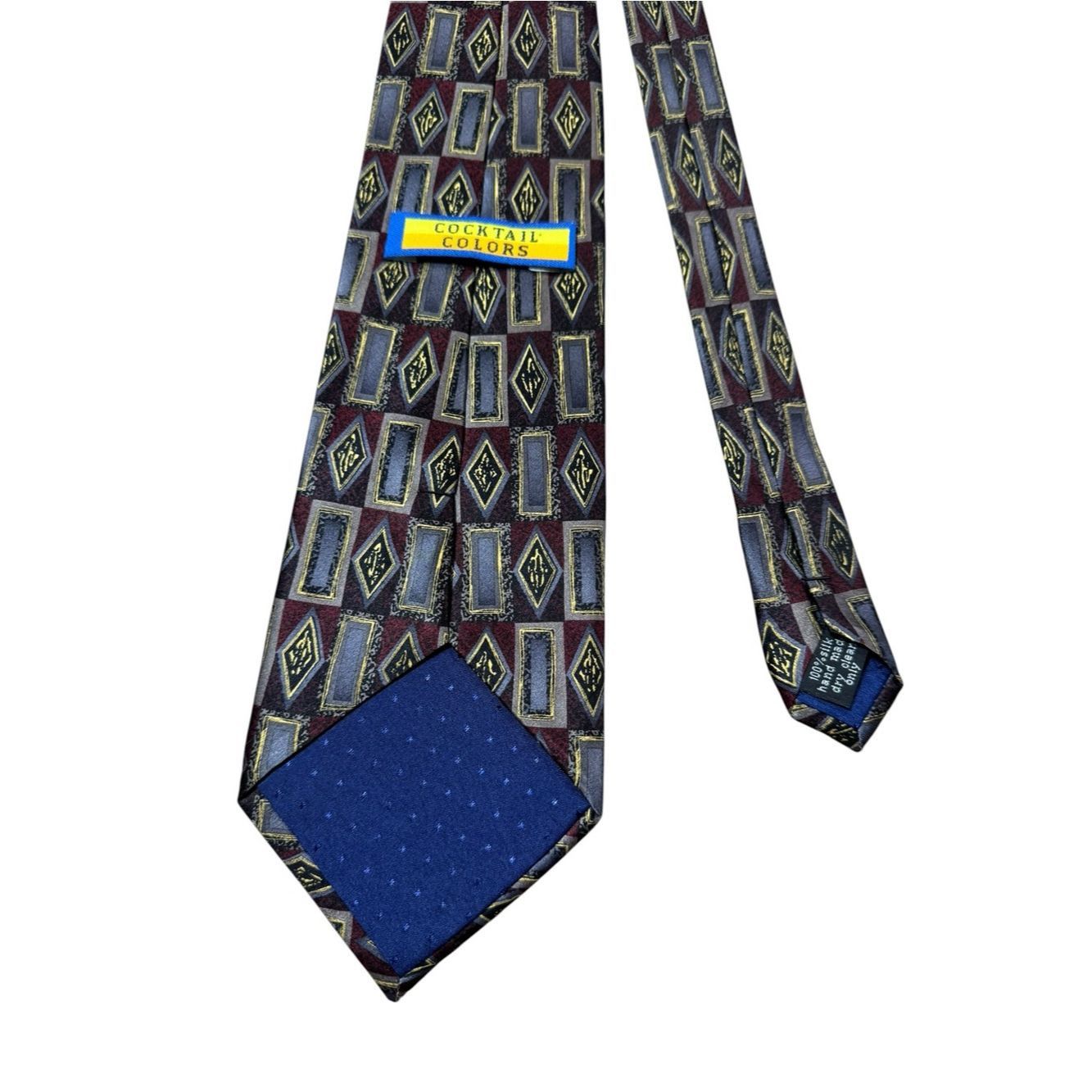 Other Cocktail Colors Abstract Print Silk Tie Size ONE SIZE - 5 Thumbnail
