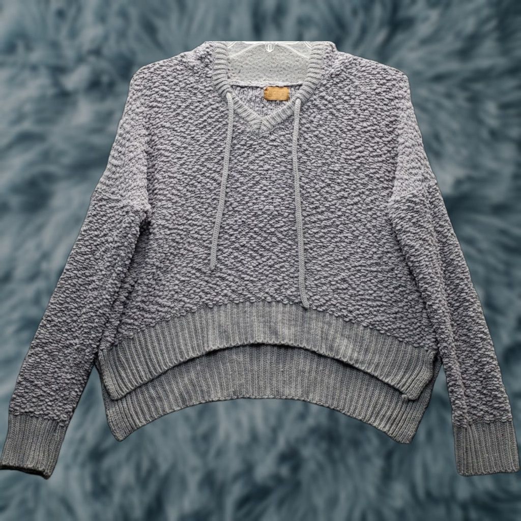 Vintage POL Hooded Sweater Womens S Gray POL15 Size S / US 4 / IT 40 - 1 Thumbnail