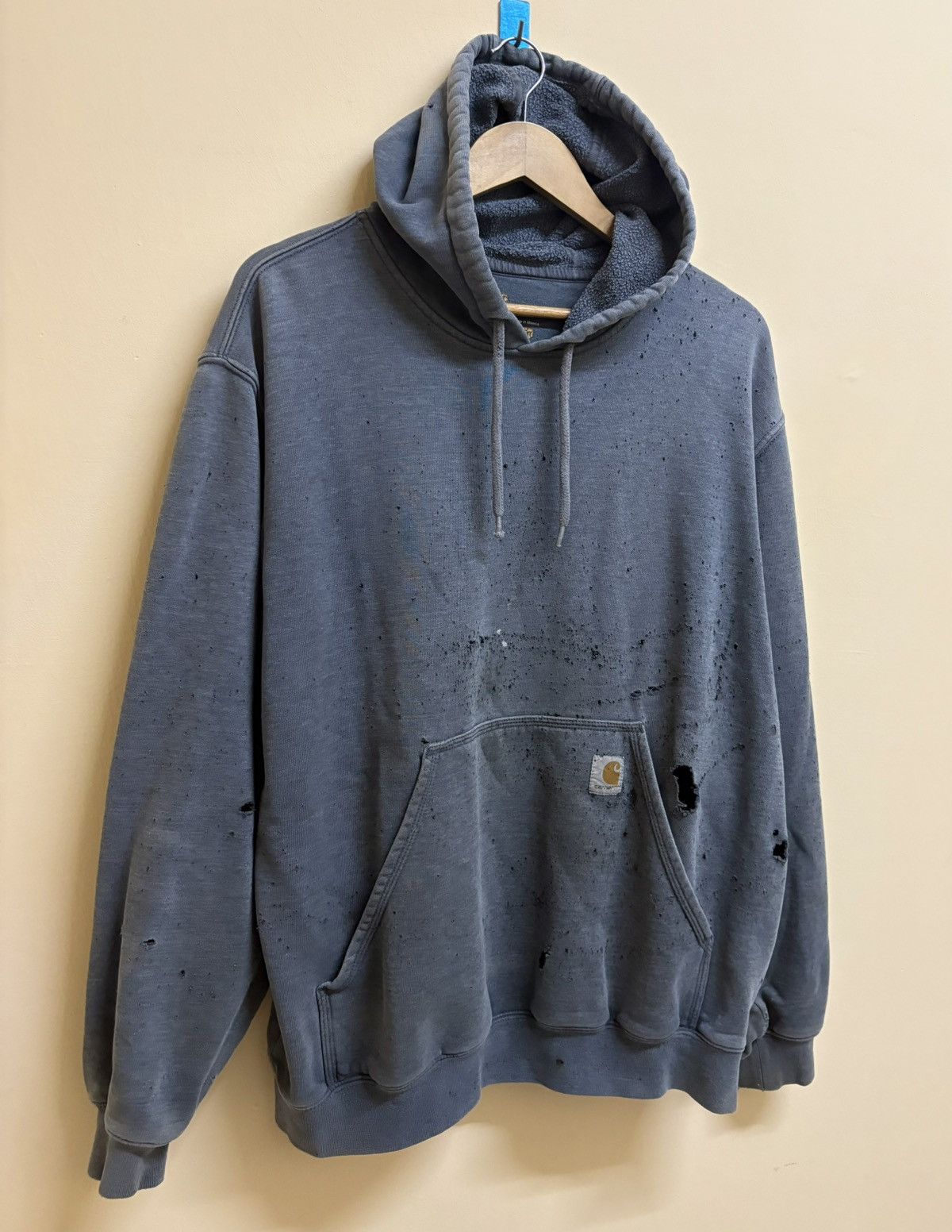 Carhartt Vintage Carhartt Hoodie Damaged Trashed Sun Faded Distressed Size US L / EU 52-54 / 3 - 4 Thumbnail