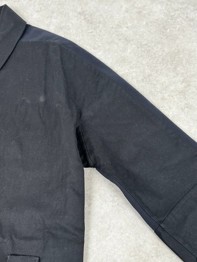 Balenciaga 2010s Balenciaga Sample Black & Navy Geometrical Trench Coat Size US S / EU 44-46 / 1 - 8 Thumbnail