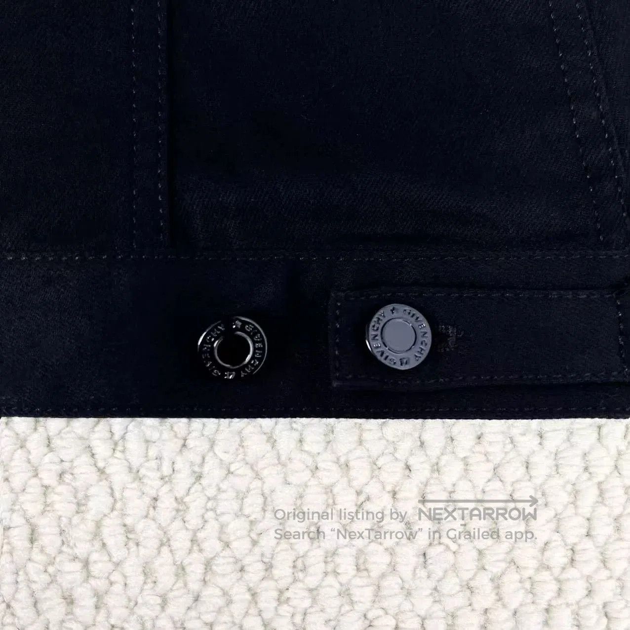 Givenchy givenchy black denim jacket with leather sleeves. Size US S / EU 44-46 / 1 - 4 Thumbnail