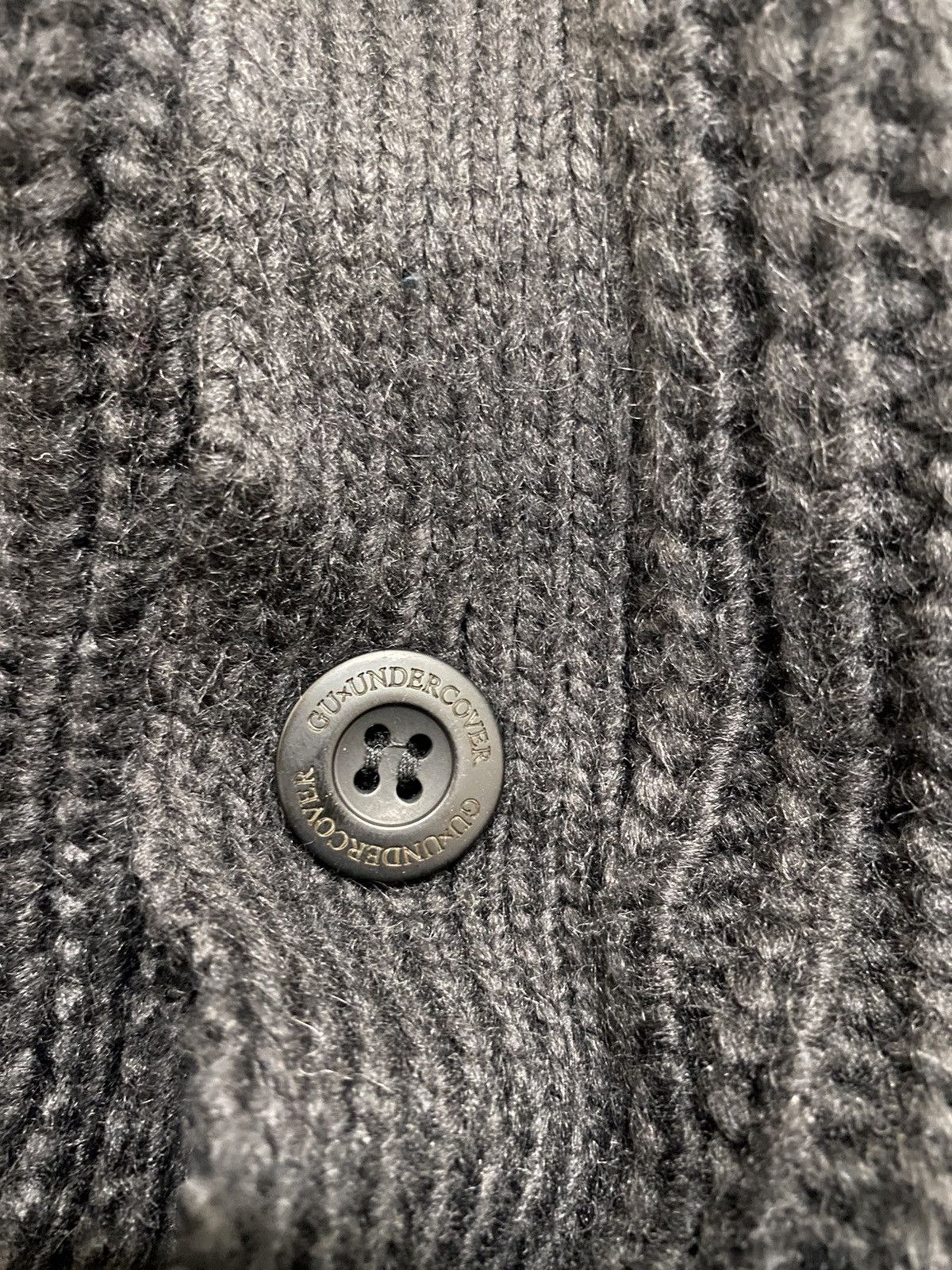 GU × Undercover GU x Undercover Black Knitted Sweater Cardigan Size US M / EU 48-50 / 2 - 8 Thumbnail