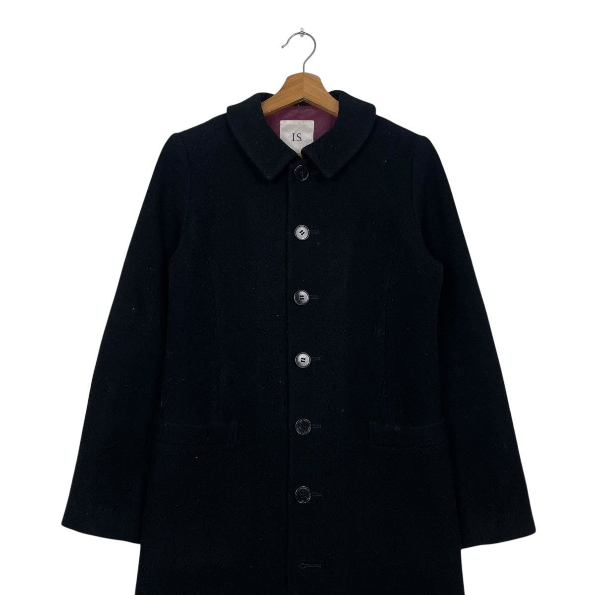 Issey Miyake Issey Miyake x Sunao Kuwahara Black Wool Long Coat Size M / US 6-8 / IT 42-44 - 3 Thumbnail