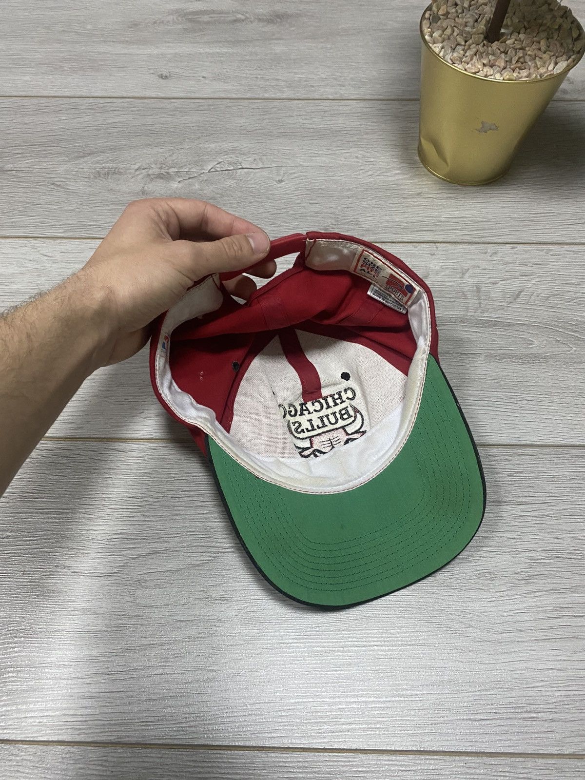 NBA × Vintage NBA Chicago bulls vintage big logo cap embroidered Size ONE SIZE - 3 Thumbnail