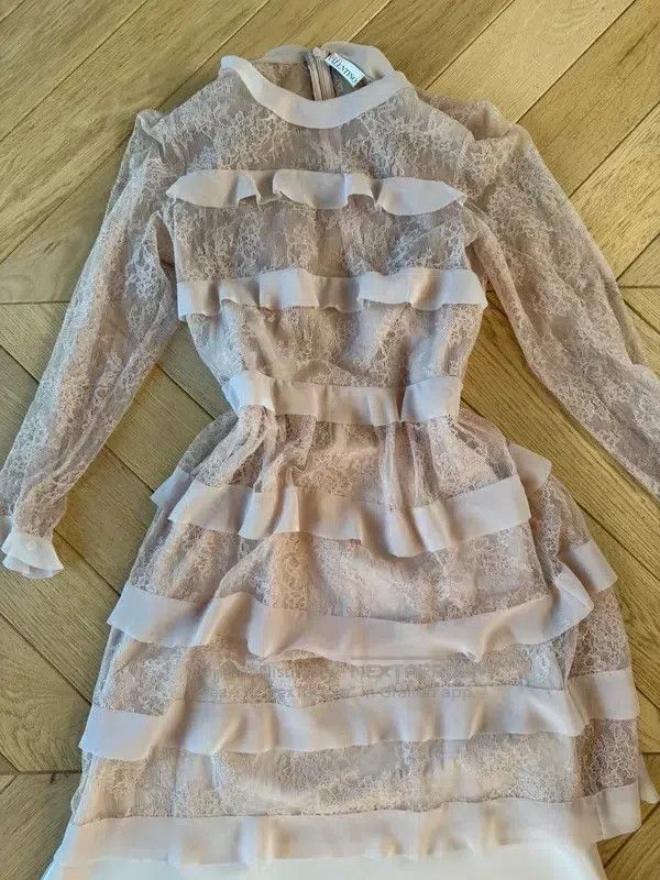 Valentino Valentino Nude pink lace dress Size M / US 6-8 / IT 42-44 - 1 Thumbnail
