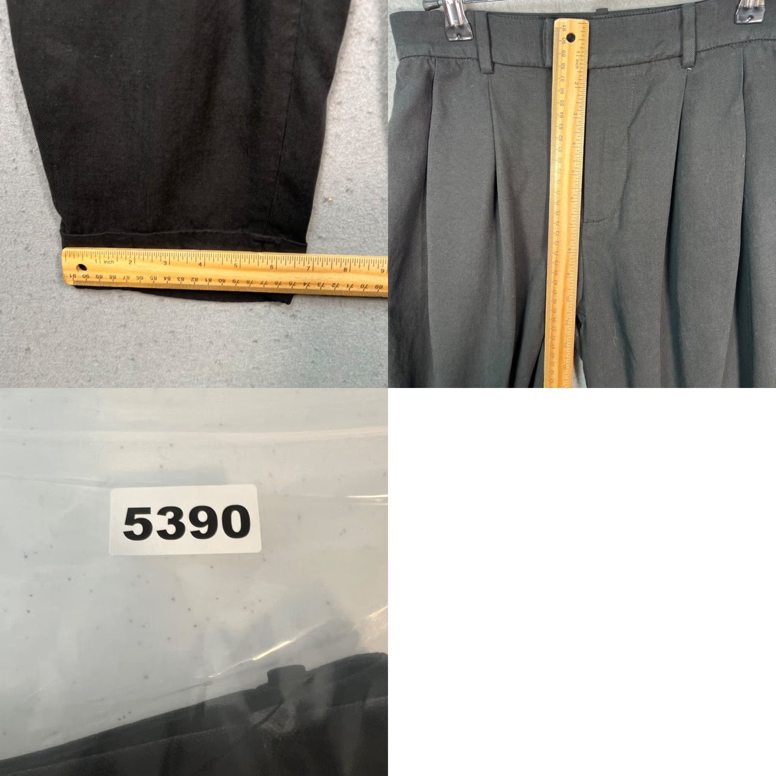 Everlane Everlane Womens Size 0 Black Tencel Pleated Pants Relaxed Fit Size 25" / US 0 / IT 36 - 8 Thumbnail