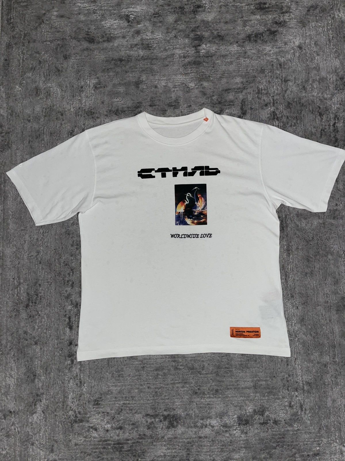 Heron Preston Heron Preston “СТИЛЬ” Tee – Size L – Worn Twice Size US L / EU 52-54 / 3 - 1 Thumbnail
