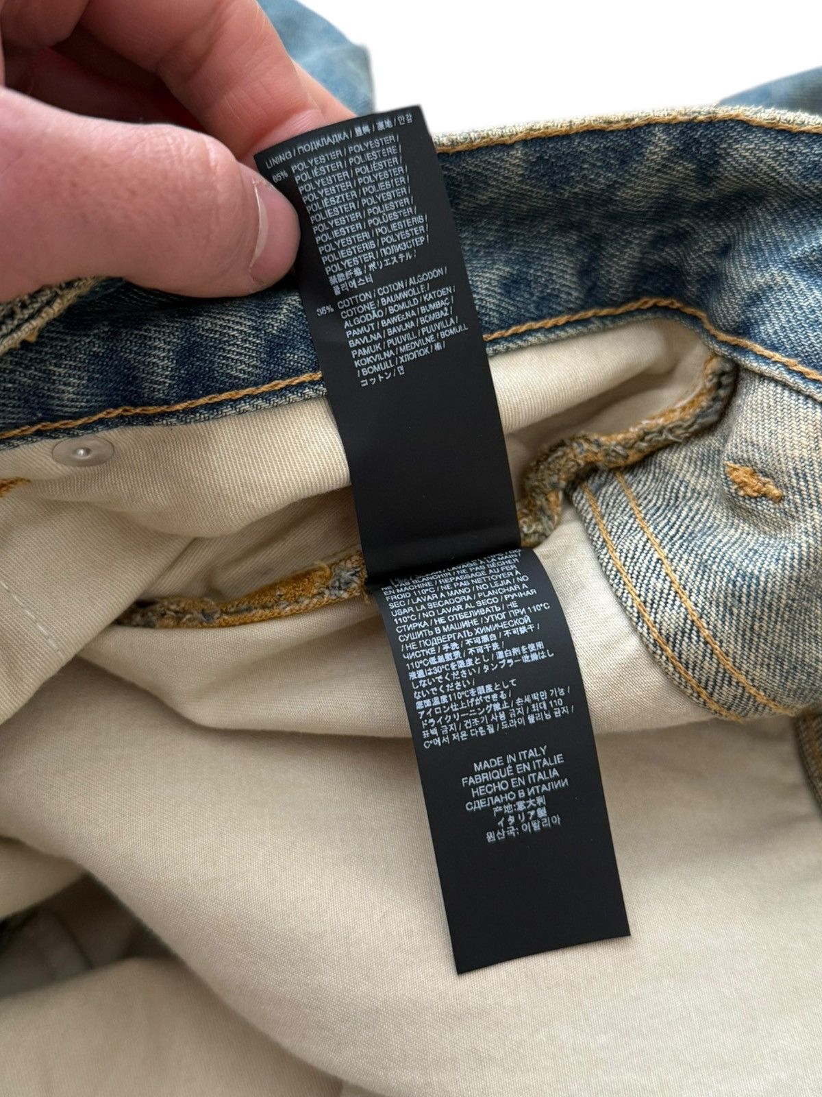 424 Rare Big Daddy Thrashed Ripped Denim Short Size US 36 / EU 52 - 17 Thumbnail