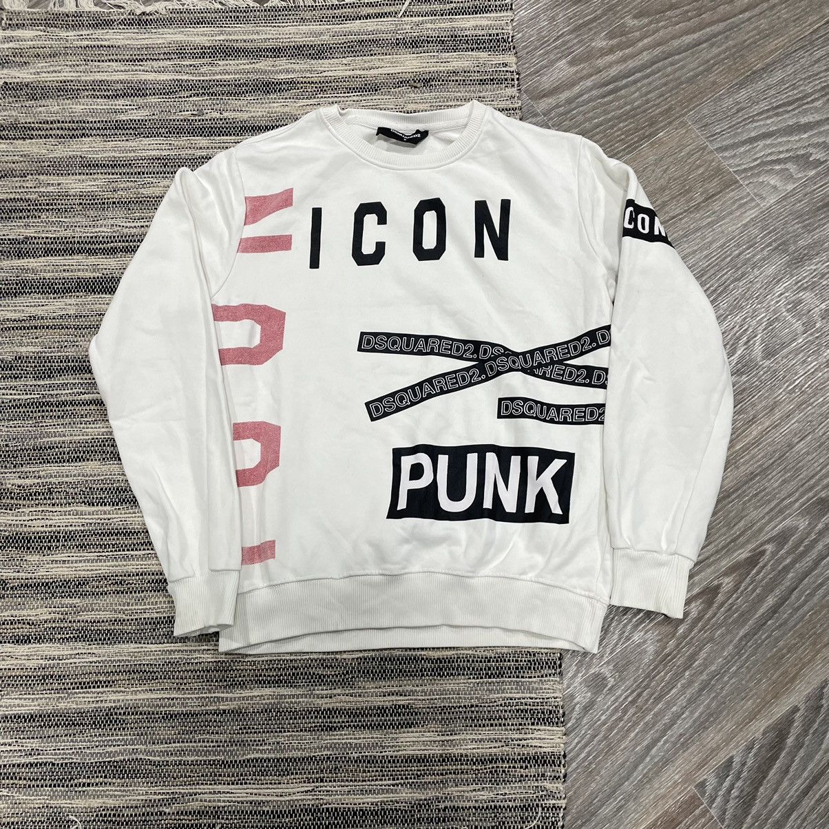 Dsquared2 × Japanese Brand Disquared2 y2k Sweatshirt big logo multicolored punk rock al Size US S / EU 44-46 / 1 - 1 Thumbnail