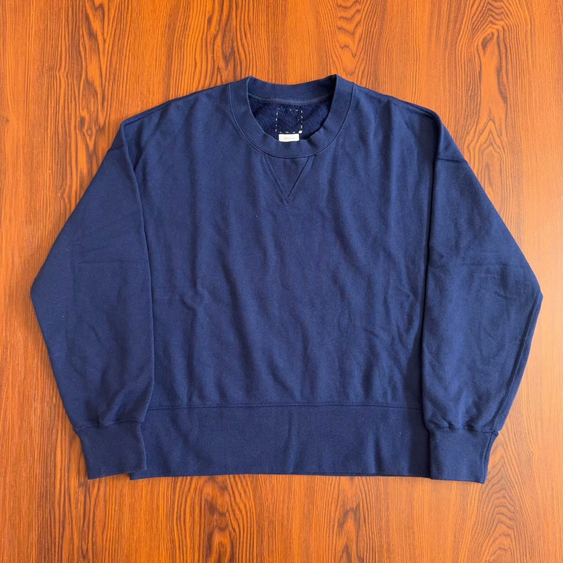 Visvim visvim court long sleeve sweatshirt indigo Size US M / EU 48-50 / 2 - 1 Thumbnail