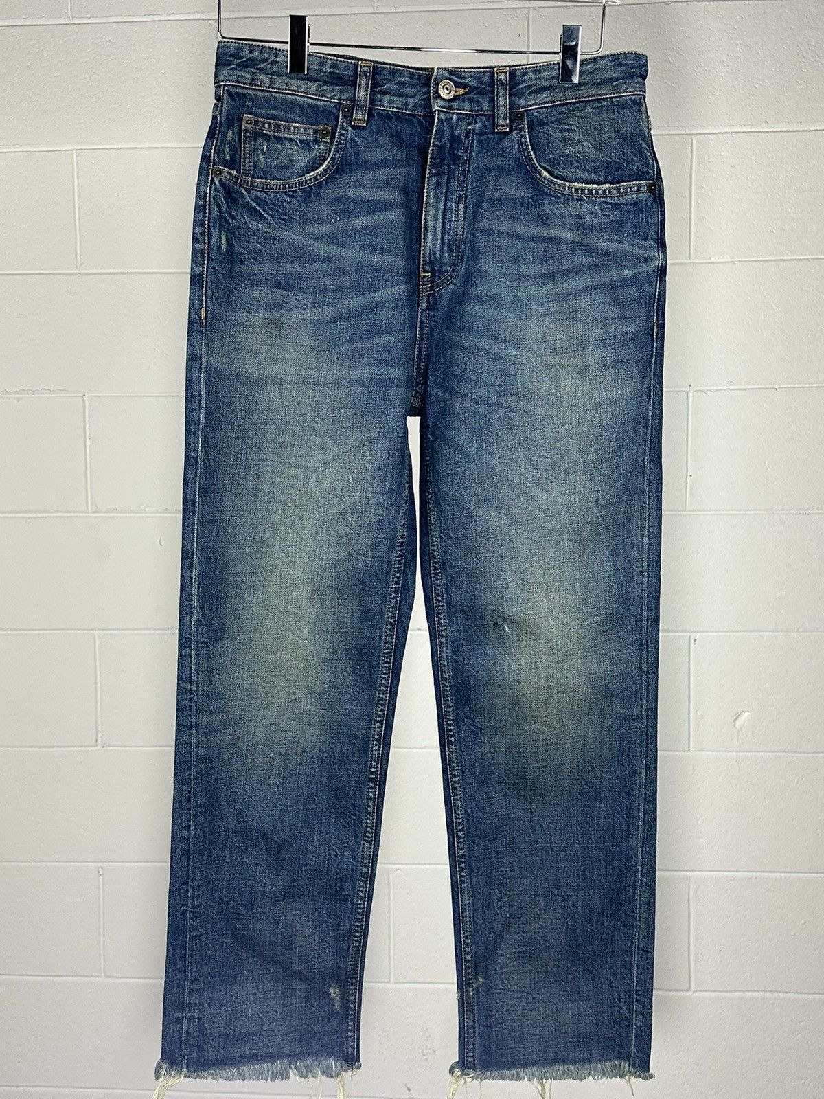 Image of Balenciaga Jean. Size 30 in Dark Blue Denim, Men's