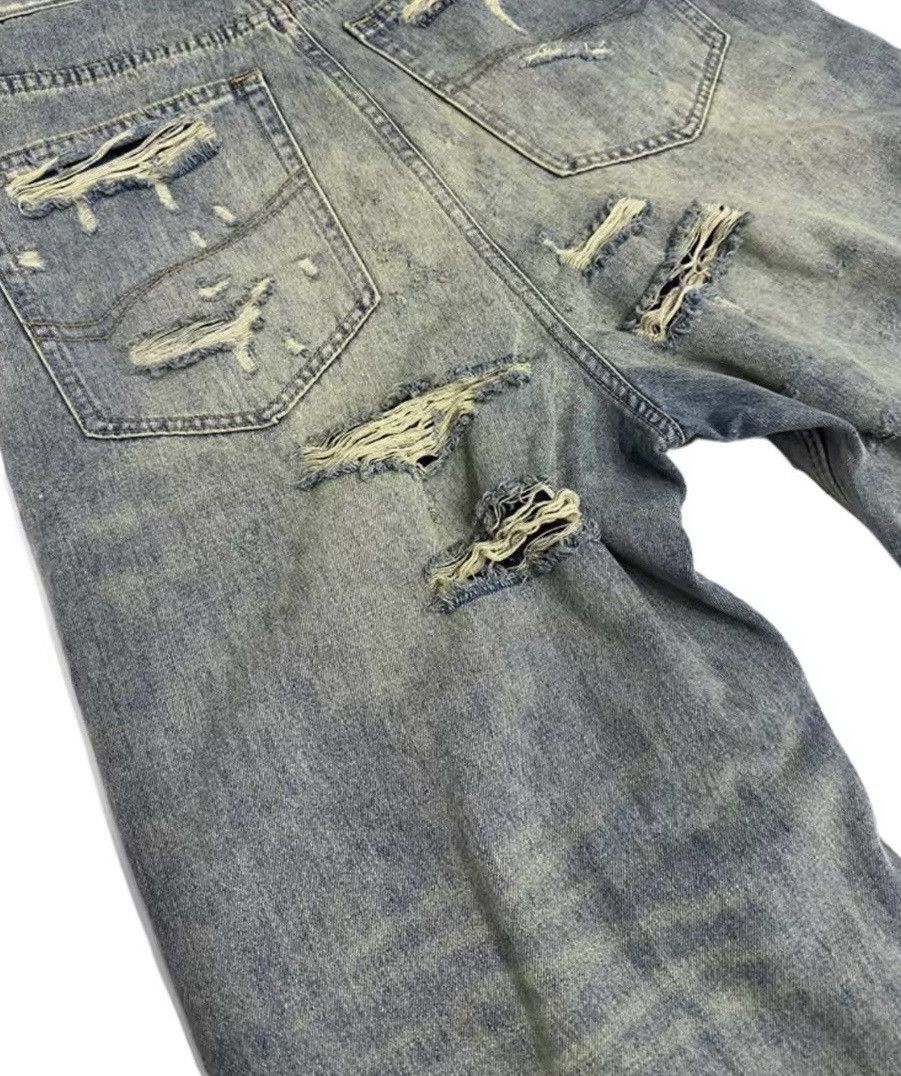 Japanese Brand × Jean Double-layer Ripped Baggy Jeans Size US 30 / EU 46 - 5 Thumbnail