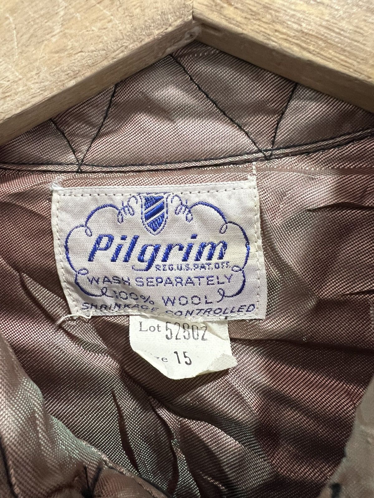 Vintage Vtg 1950s 60s Pilgrim Button Up Shirt Buffalo Plaid with tag Size US L / EU 52-54 / 3 - 4 Thumbnail