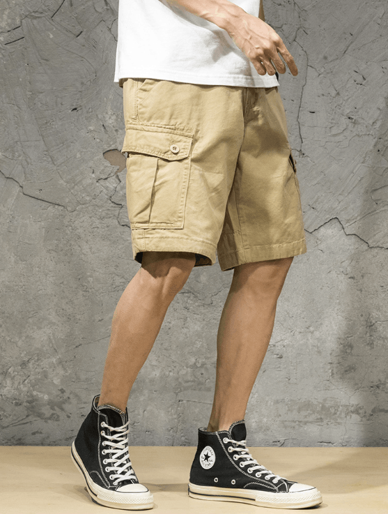 Japanese Brand × Vintage Japanese retro trend casual loose cargo shorts men Size US 32 / EU 48 - 1 Thumbnail