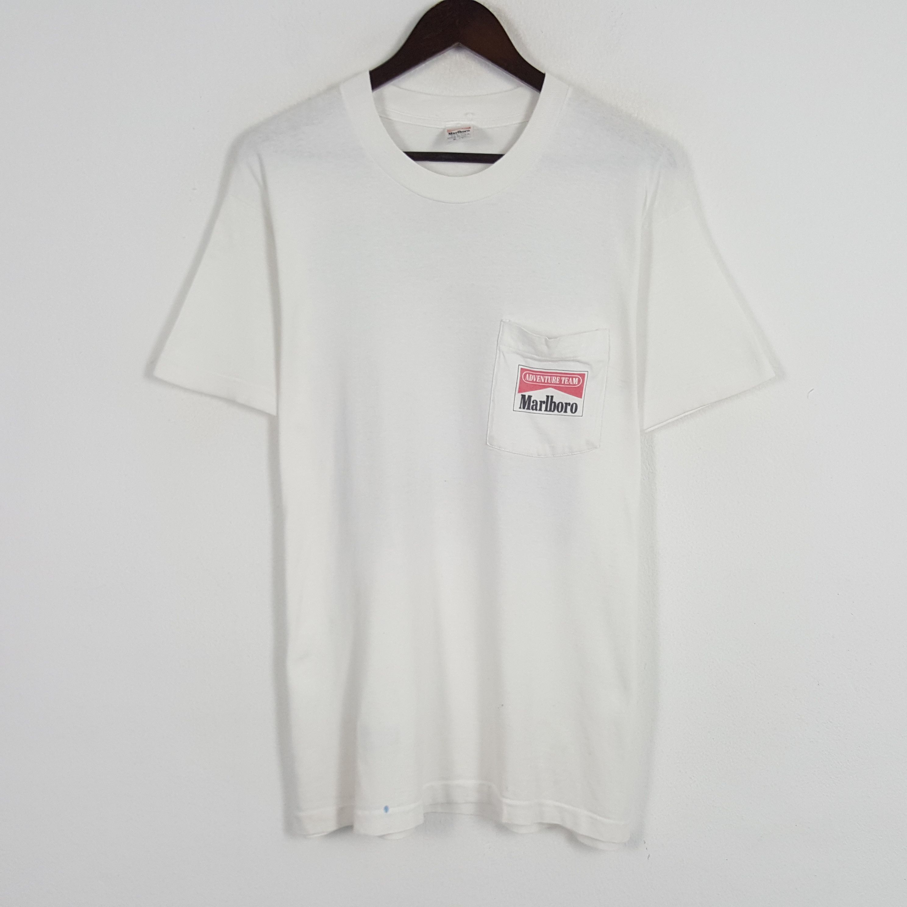 Marlboro × Vintage Vintage Marlboro Adventure Team Single Pocket Tshirt Size US L / EU 52-54 / 3 - 3 Thumbnail