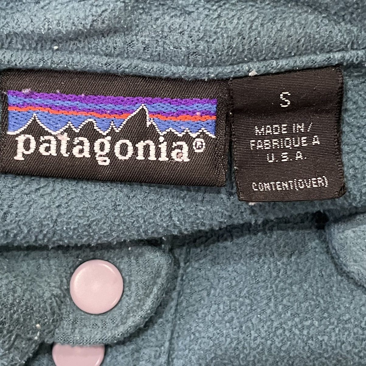 Patagonia Vintage Patagonia Snap-Front Fleece Shirt - Made in USA Size US S / EU 44-46 / 1 - 7 Thumbnail