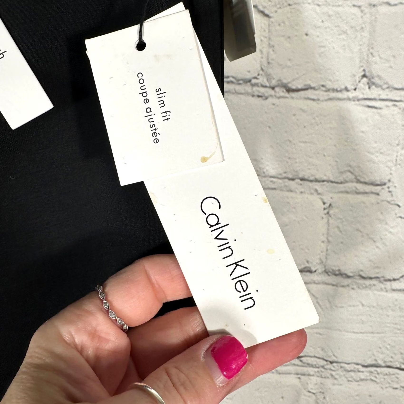 Calvin Klein Calvin Klein Jerry Slim Fit Black Wool Blend Dress Pants 32x34 NWT JRREP Size US 32 / EU 48 - 4 Thumbnail
