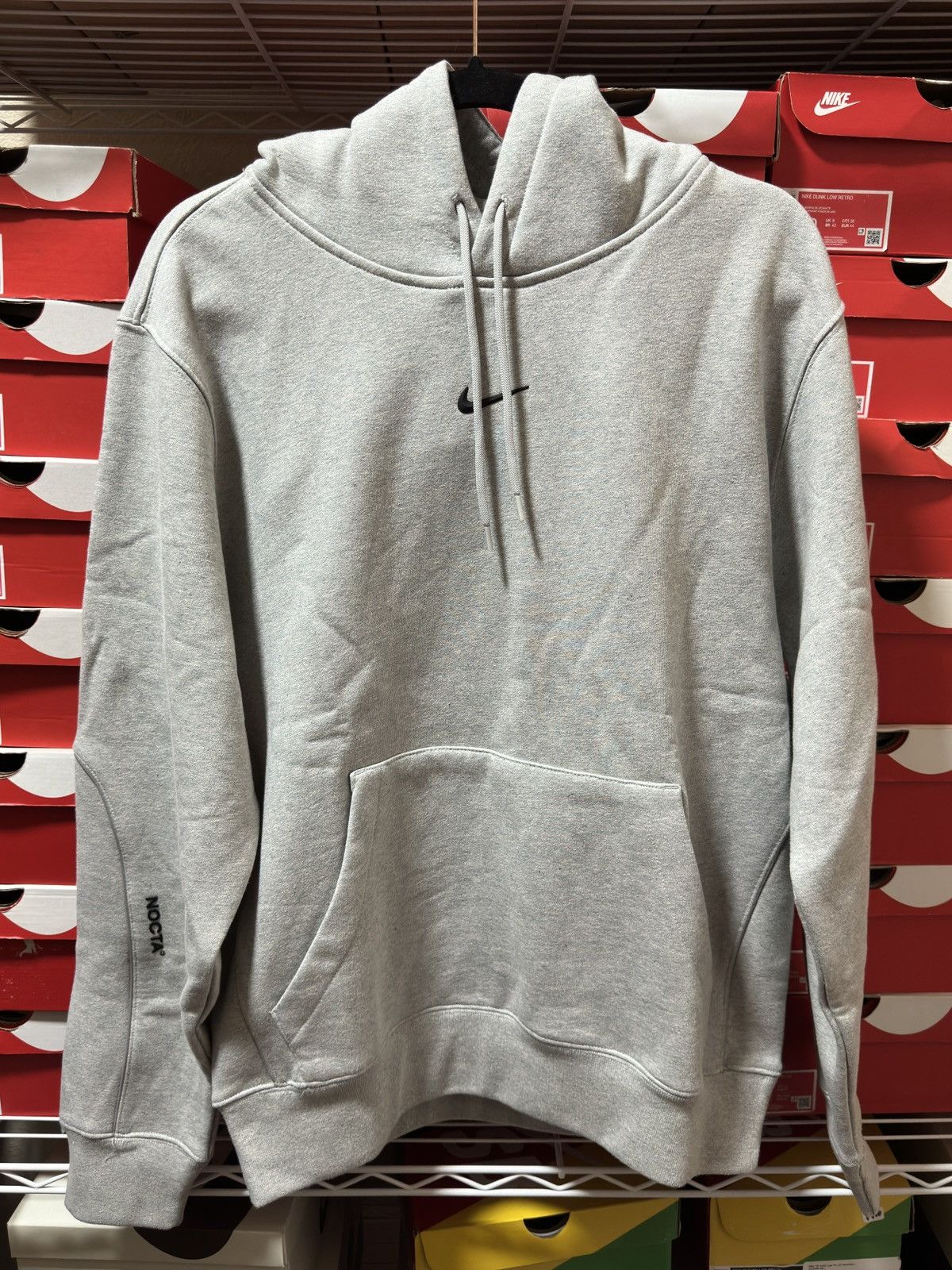 image of Size Medium - Nike X Drake Nocta Cardinal Stock Hoodie in Grey, Men's