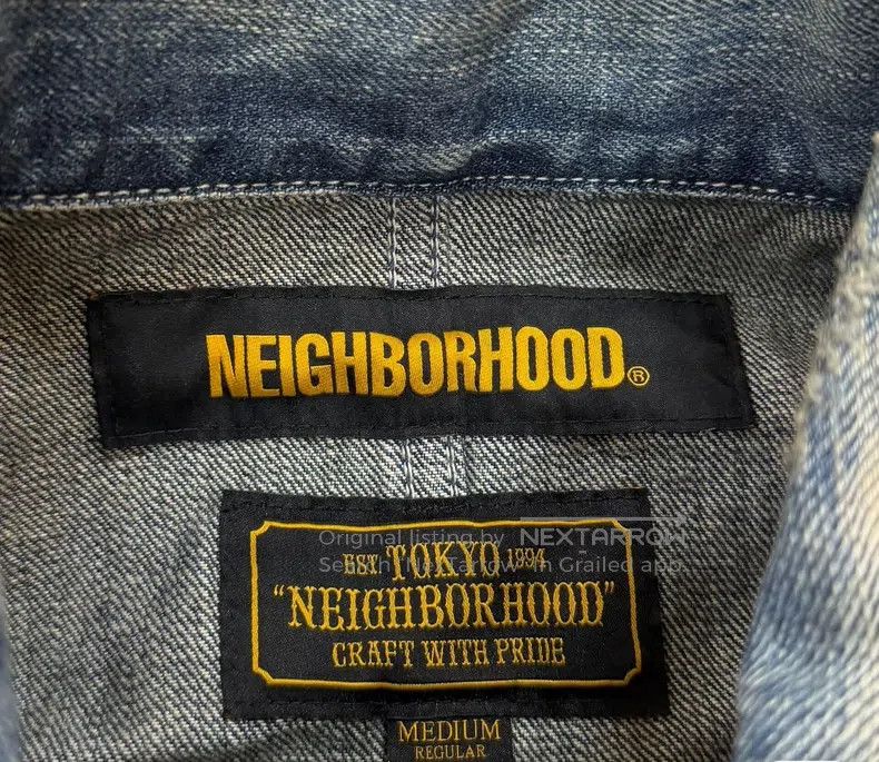 Neighborhood Neighborhood Distressed Washed Denim Jacket Size US M / EU 48-50 / 2 - 5 Thumbnail